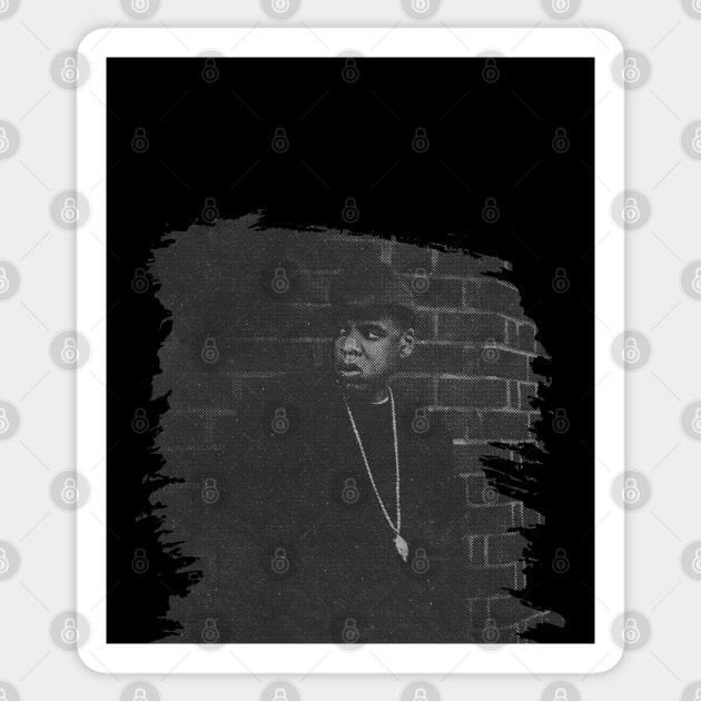 Jay Z // Retro Poster Sticker by Degiab